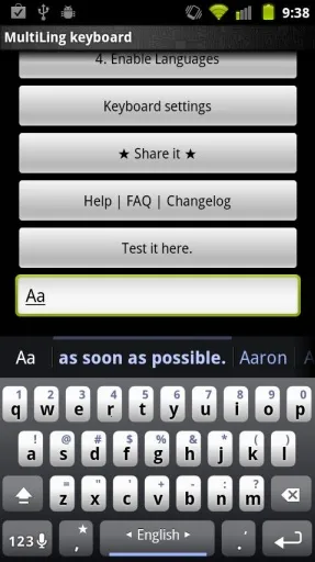 Multiling keyboard(���������뷨)