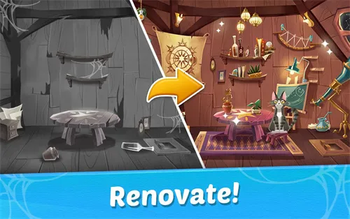 女巫与猫(消除装修小游戏)