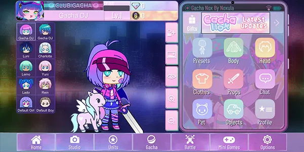 加查NOX自带人设